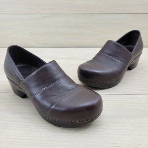Dansko Tenley Clog Size 37 Size US 6.5-7 Brown Heel Platform Shoe Work Nursing